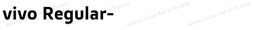 vivo Regular字体转换